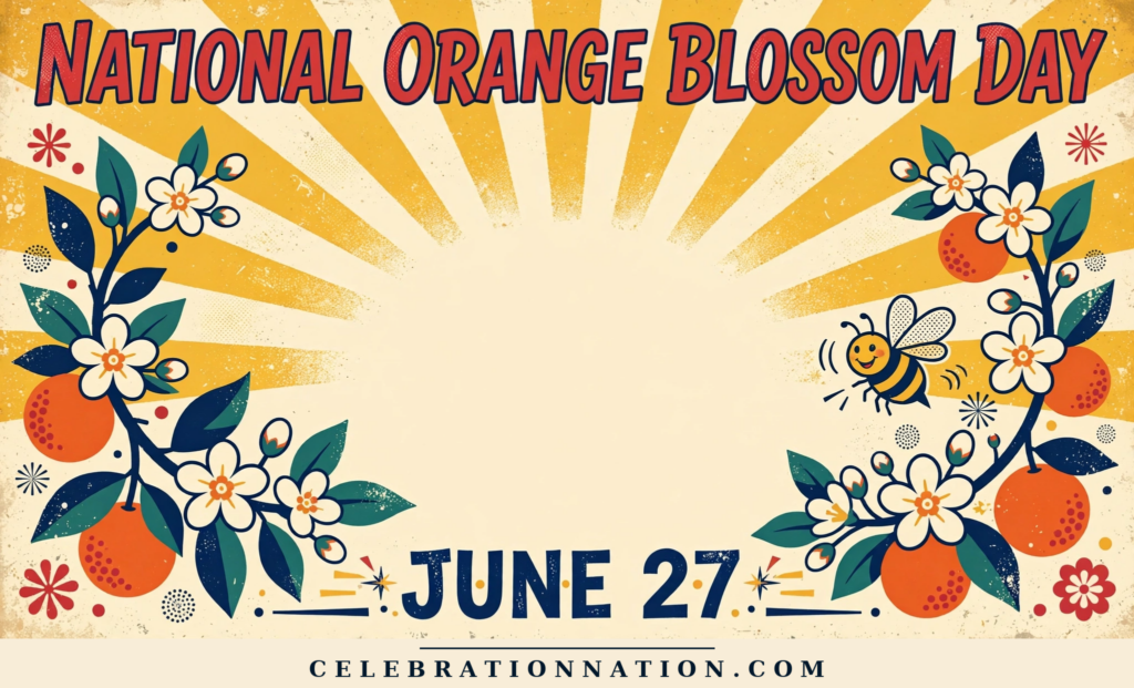 National Orange Blossom Day poster