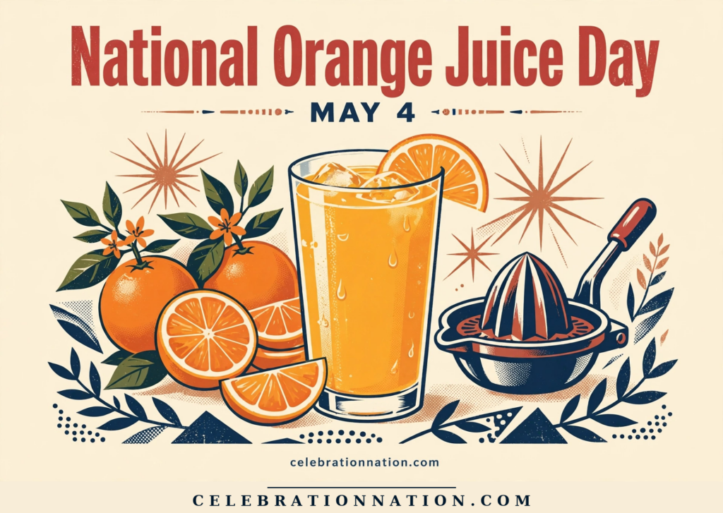National Orange Juice Day poster