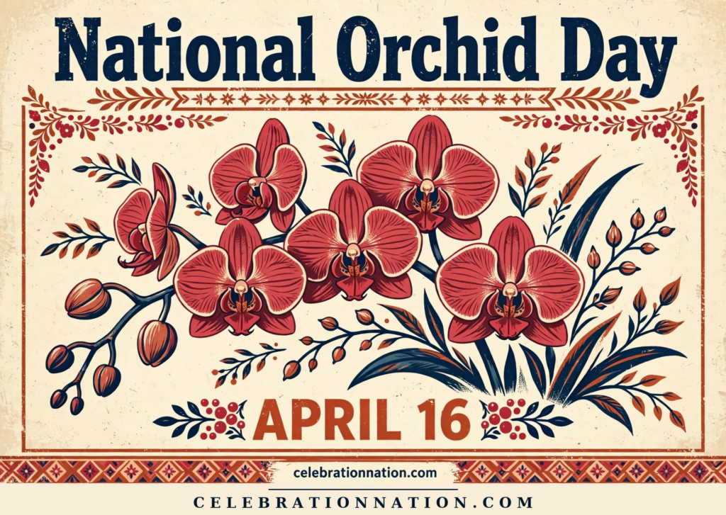National Orchid Day poster