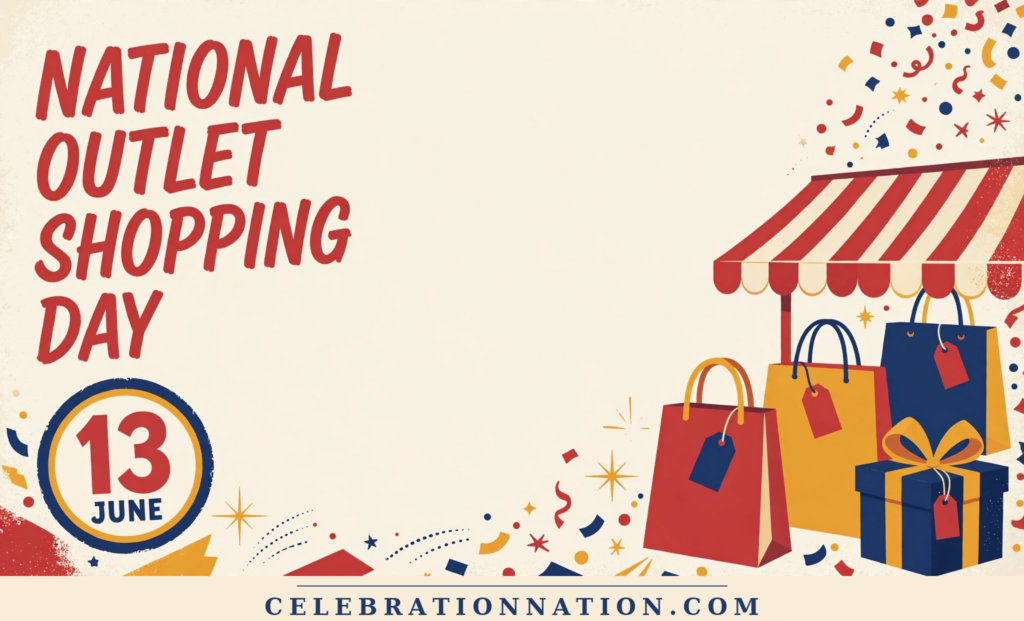 National Outlet Shopping Day poster