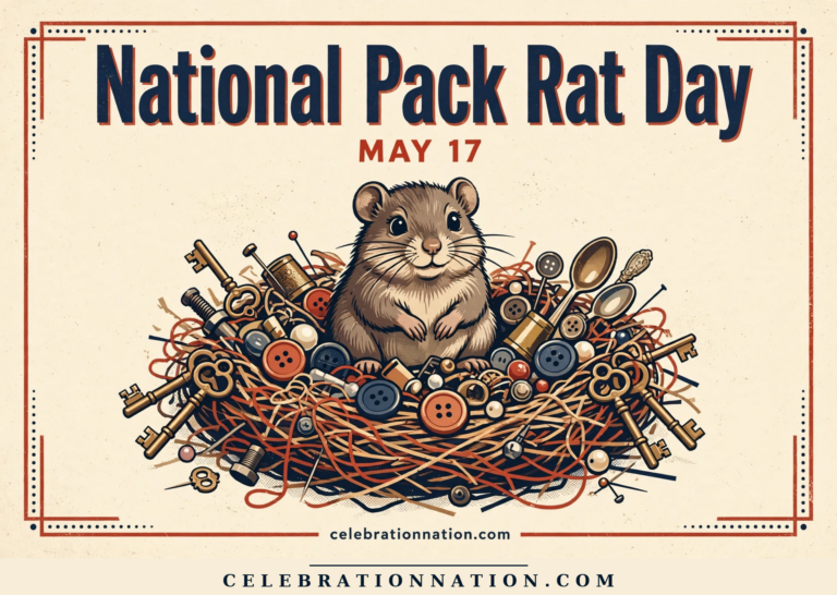 National Pack Rat Day poster