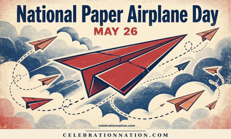National Paper Airplane Day poster
