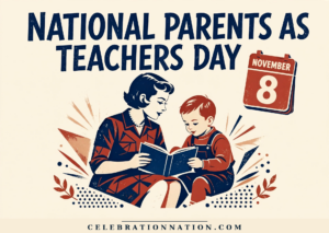 National Parents as Teachers Day illustration, November 8