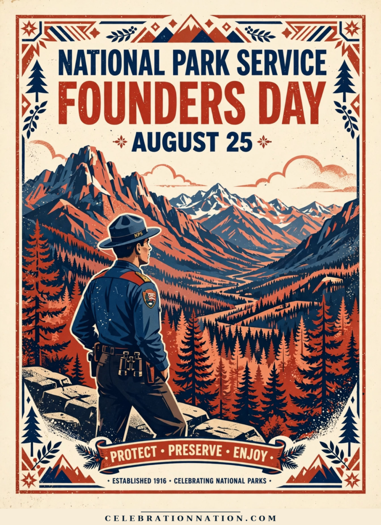 National Park Service Founders Day poster