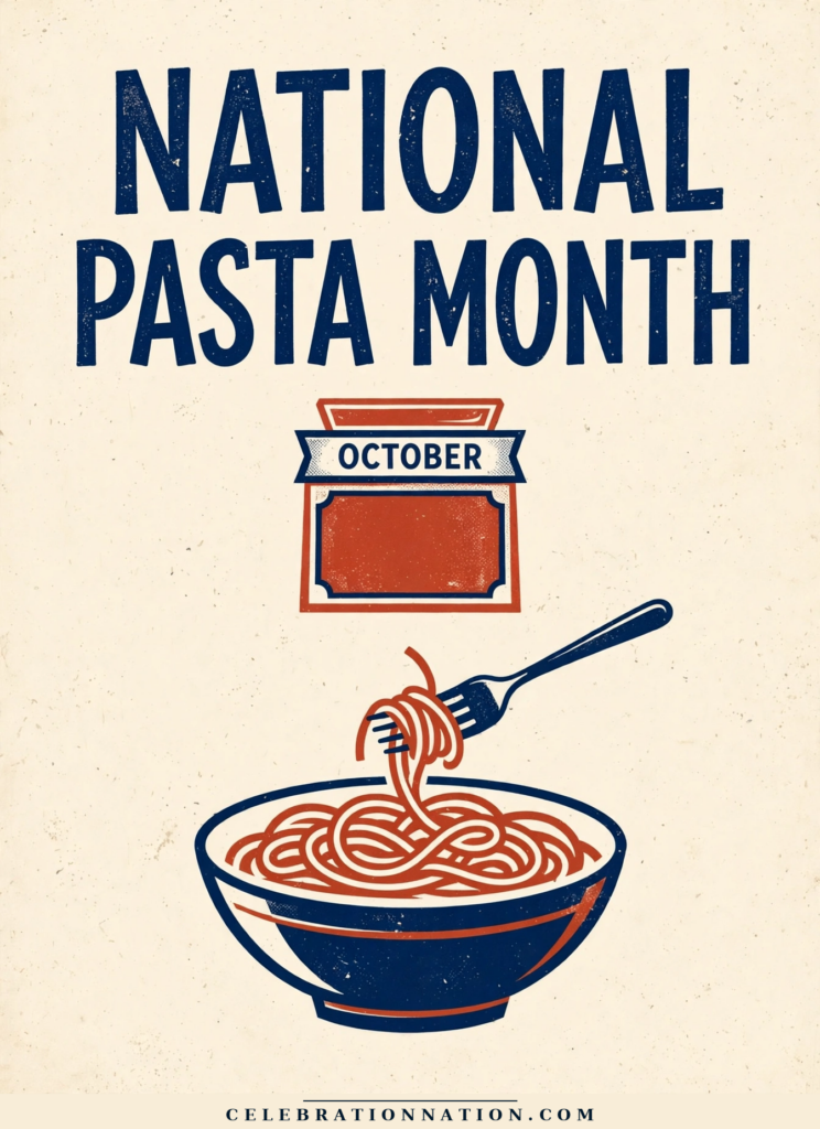 National Pasta Month poster