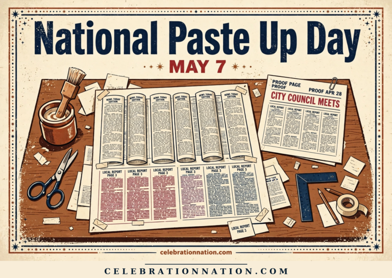 National Paste Up Day poster