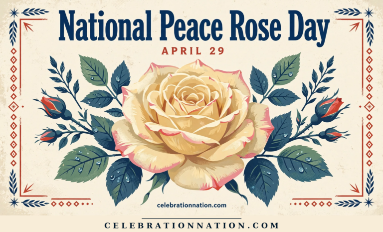 National Peace Rose Day poster
