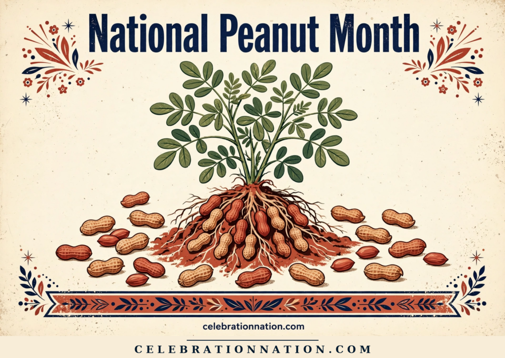 National Peanut Month poster