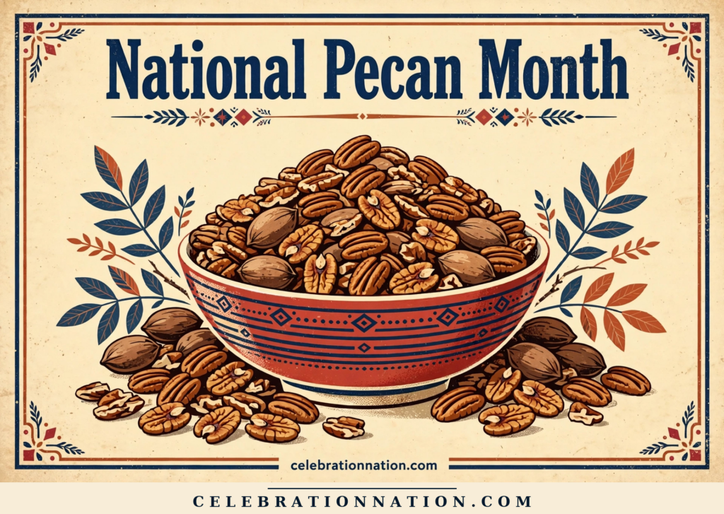 National Pecan Month poster