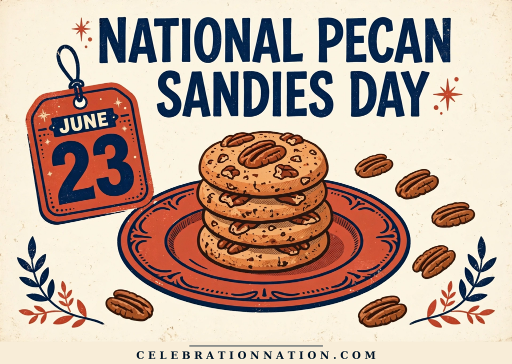 National Pecan Sandies Day poster