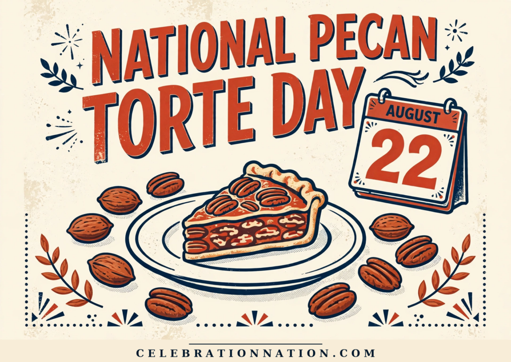 National Pecan Torte Day poster