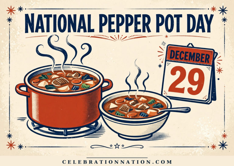 National Pepper Pot Day poster