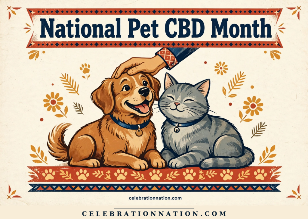 National Pet CBD Month poster