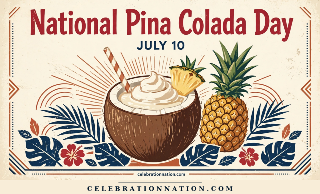 National Pina Colada Day poster