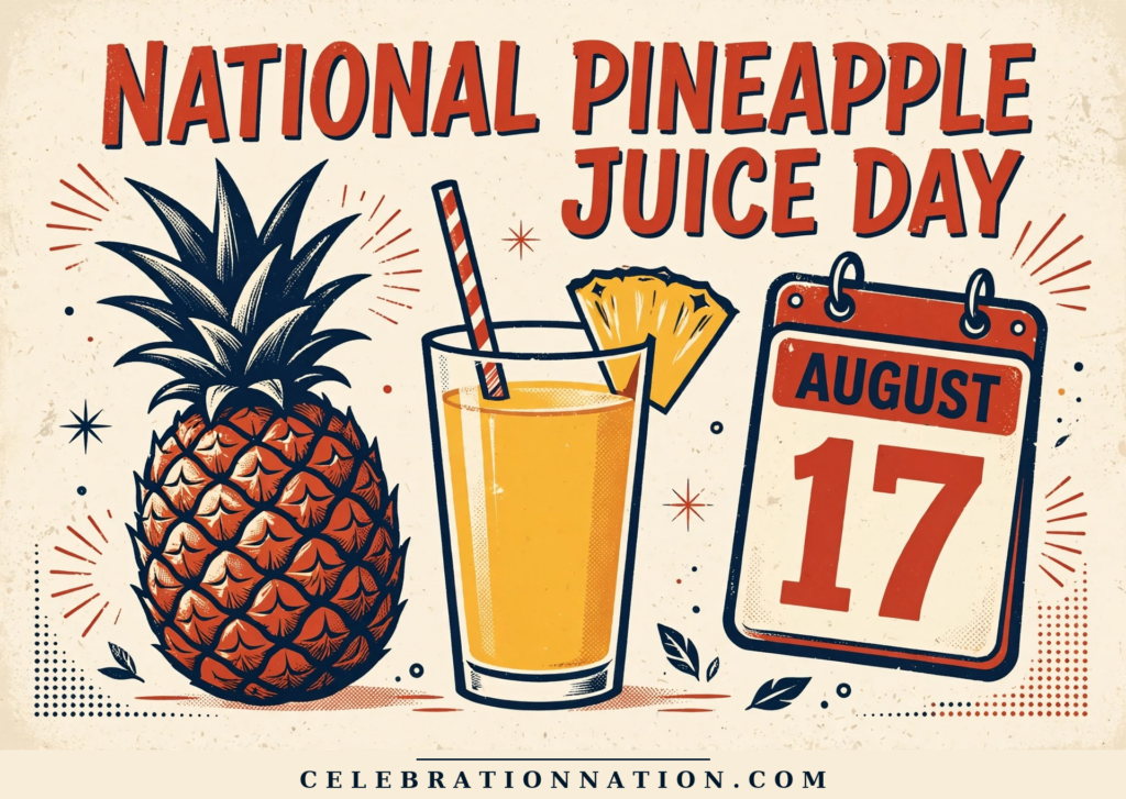 National Pineapple Juice Day poster