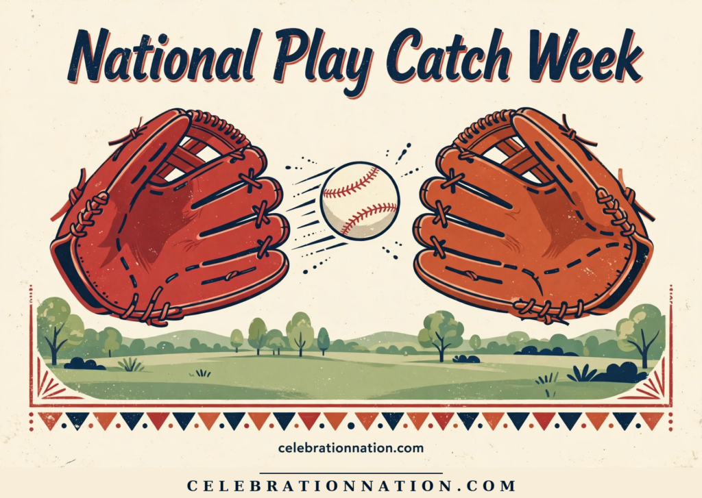 National Play Catch Week poster