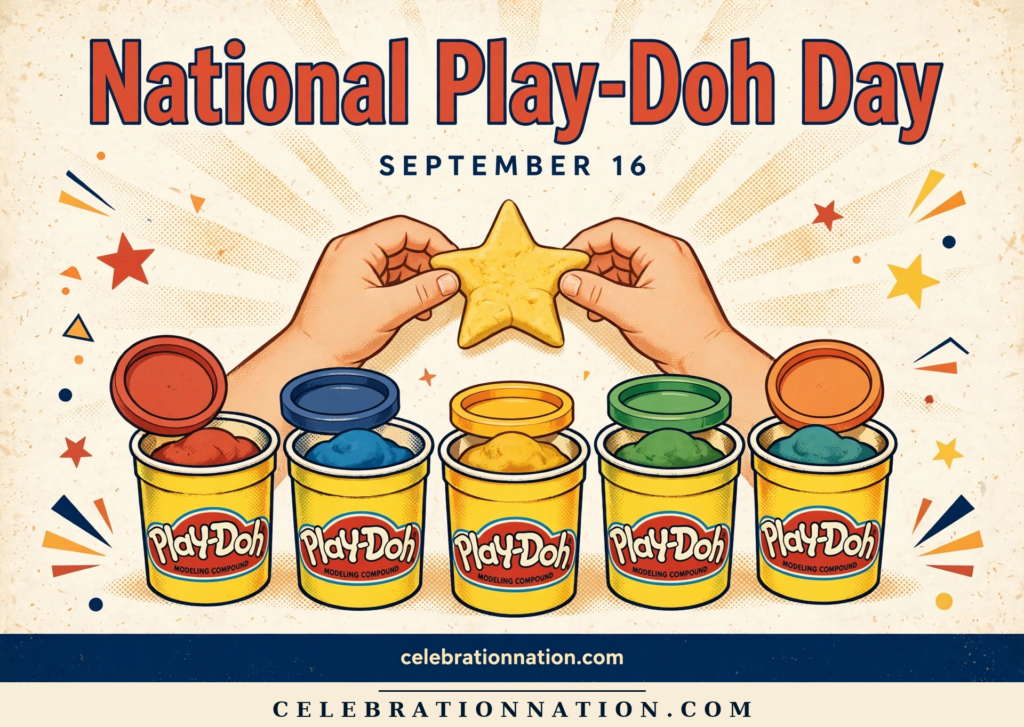 National Play-Doh Day illustration, SEPTEMBER 16