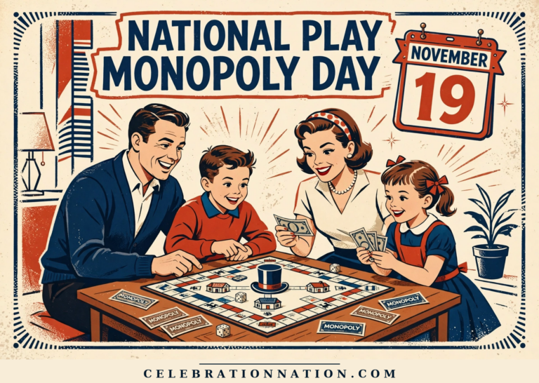 National Play Monopoly Day poster