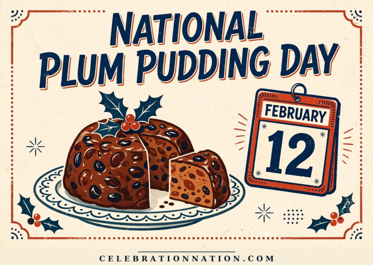 National Plum Pudding Day poster