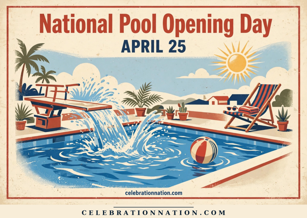 National Pool Opening Day poster