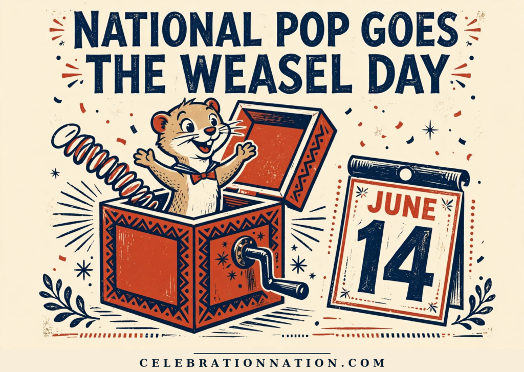 National Pop Goes the Weasel Day poster
