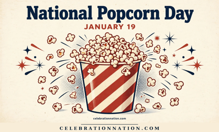 National Popcorn Day poster
