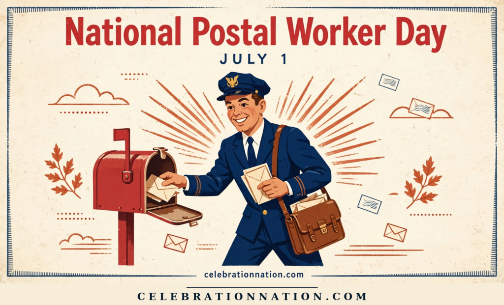 National Postal Worker Day poster