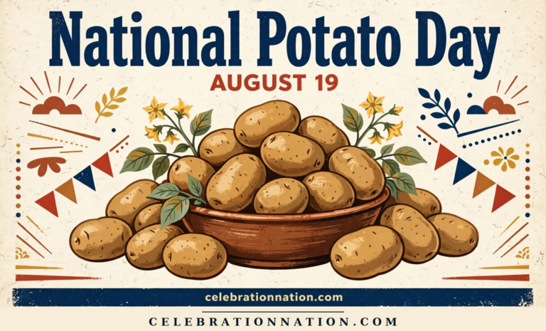 National Potato Day poster