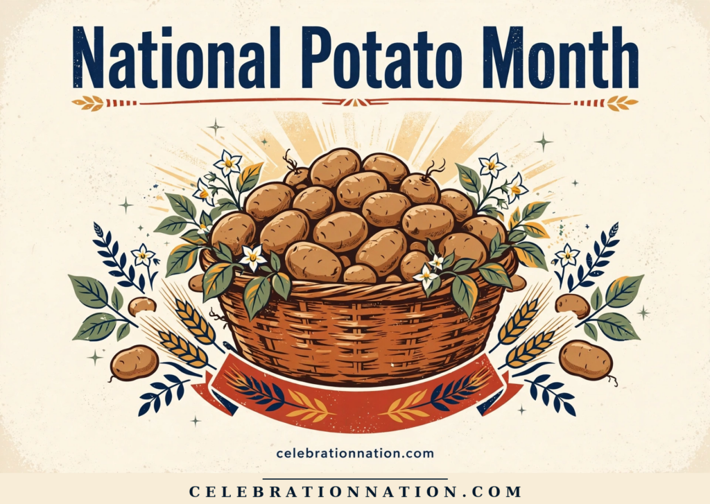 National Potato Month poster