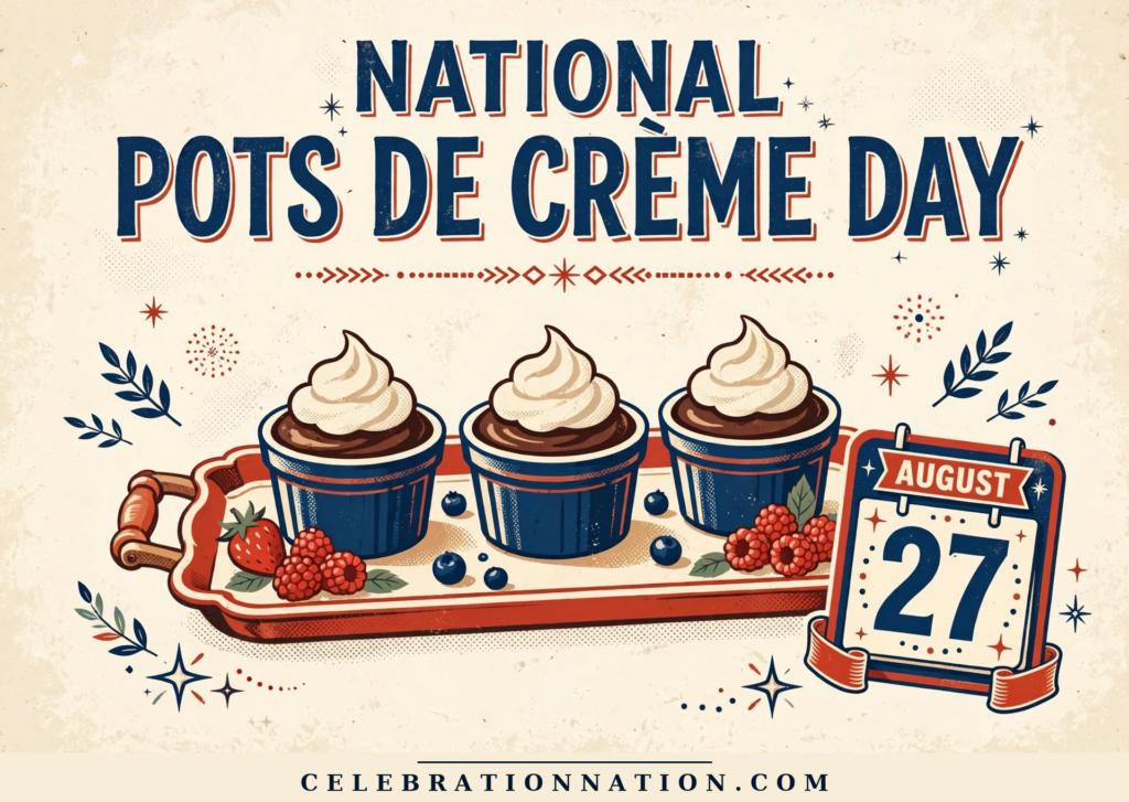National Pots de Crème Day poster