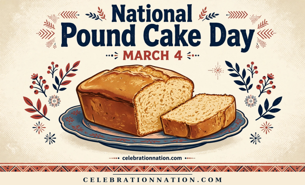 National Pound Cake Day poster