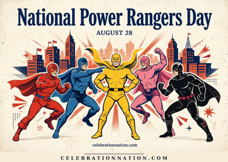 National Power Rangers Day poster