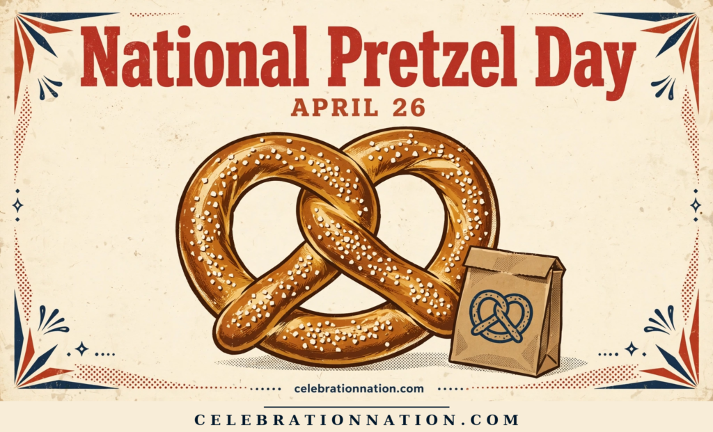 National Pretzel Day poster