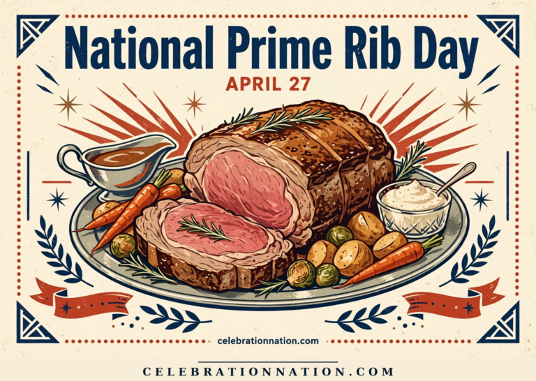 National Prime Rib Day poster