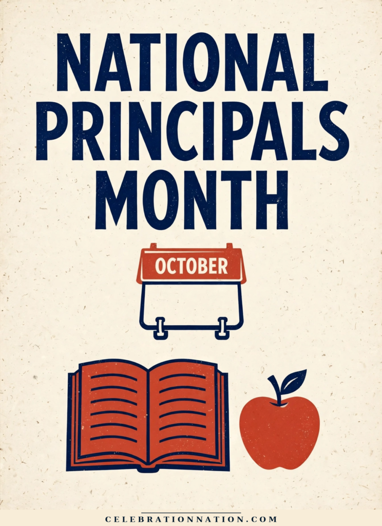 National Principals Month poster