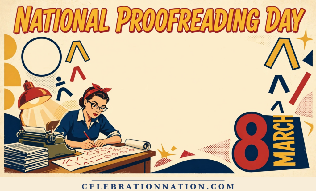 National Proofreading Day illustration, March 8