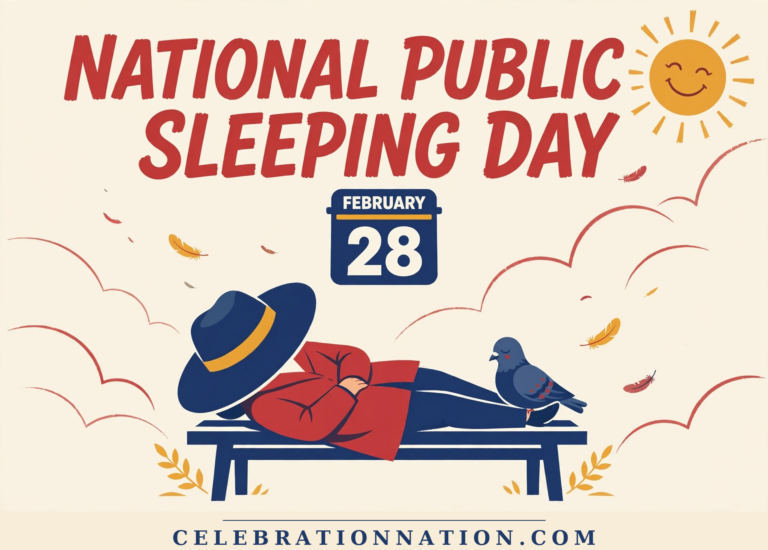 National Public Sleeping Day poster