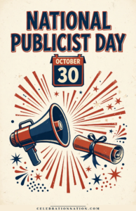 National Publicist Day illustration, October 30