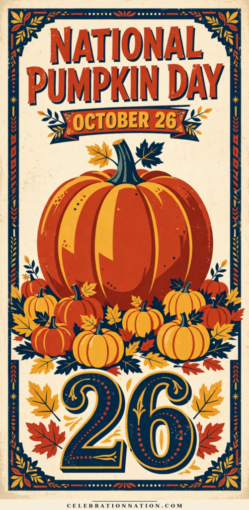National Pumpkin Day poster