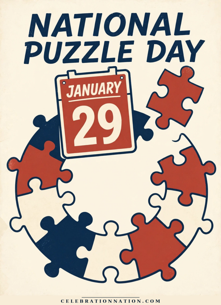 National Puzzle Day poster