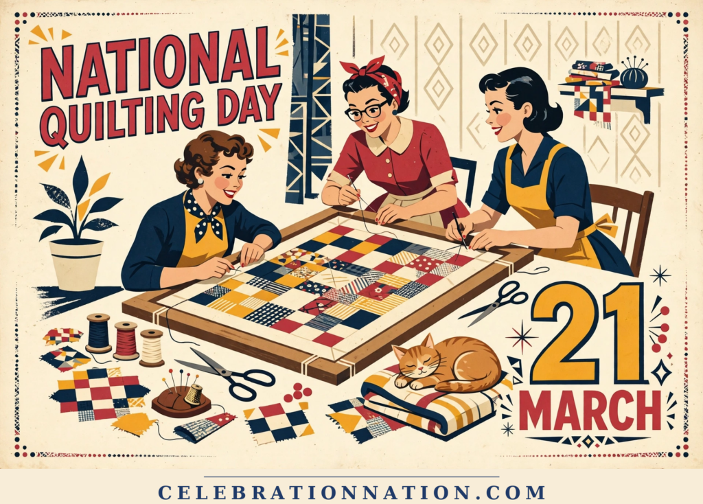 National Quilting Day poster
