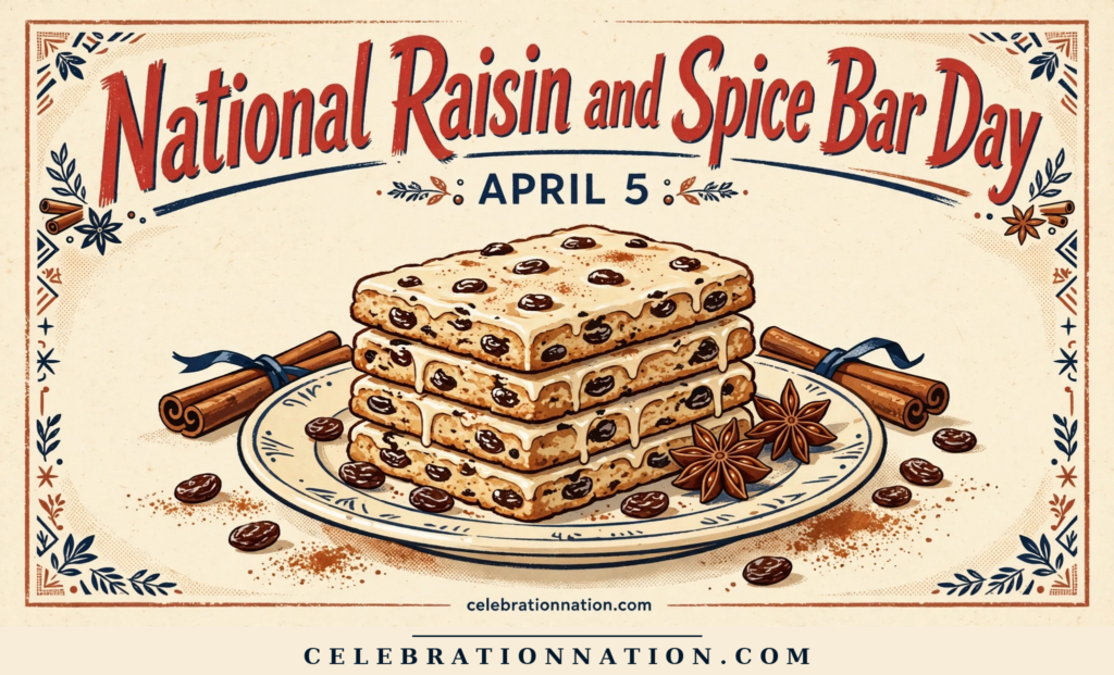 National Raisin and Spice Bar Day poster