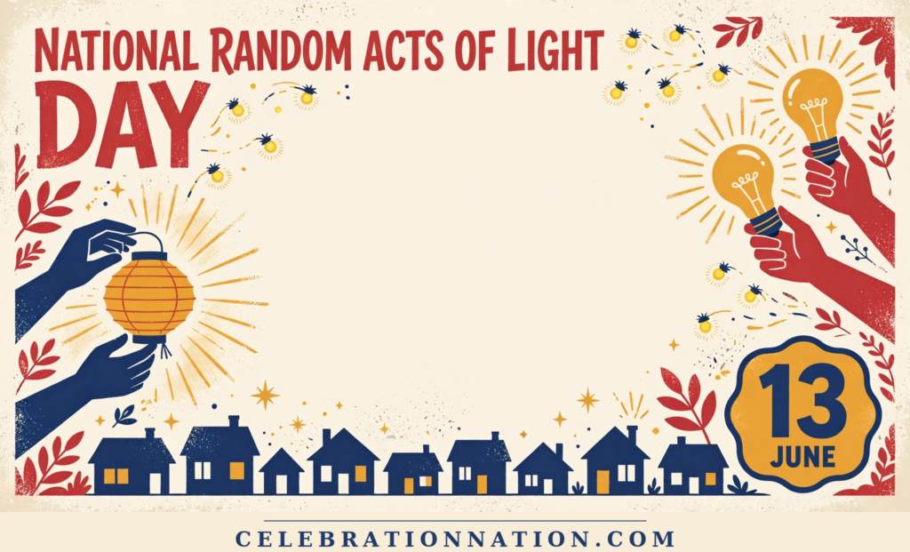 National Random Acts of Light Day poster