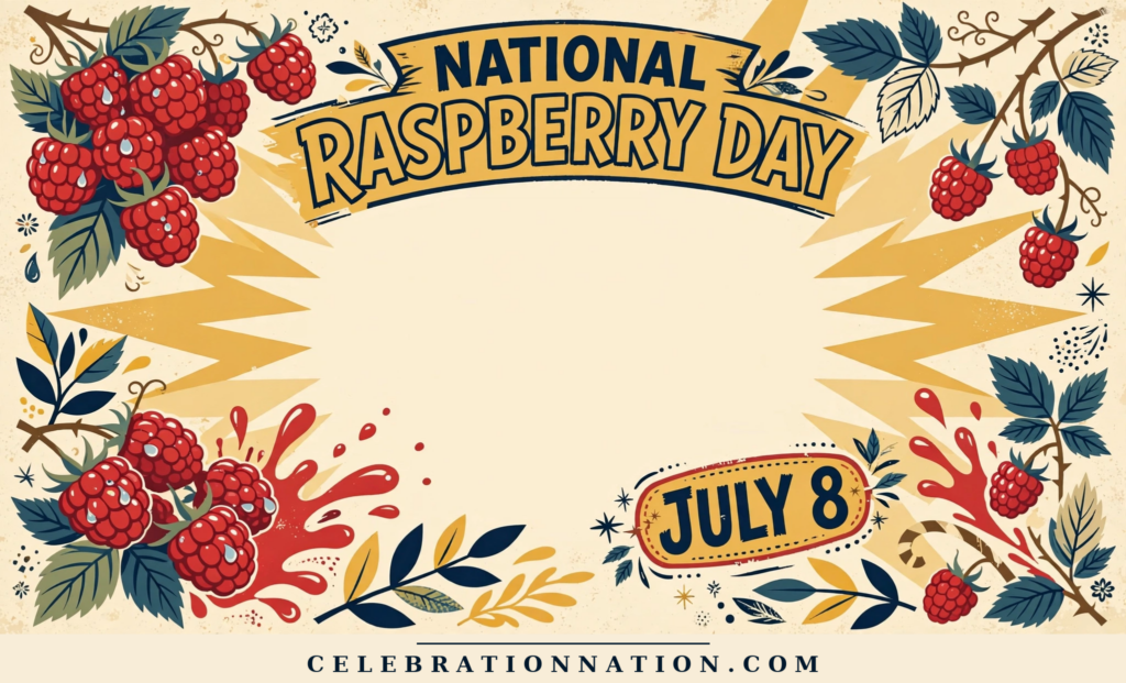 National Raspberry Day poster