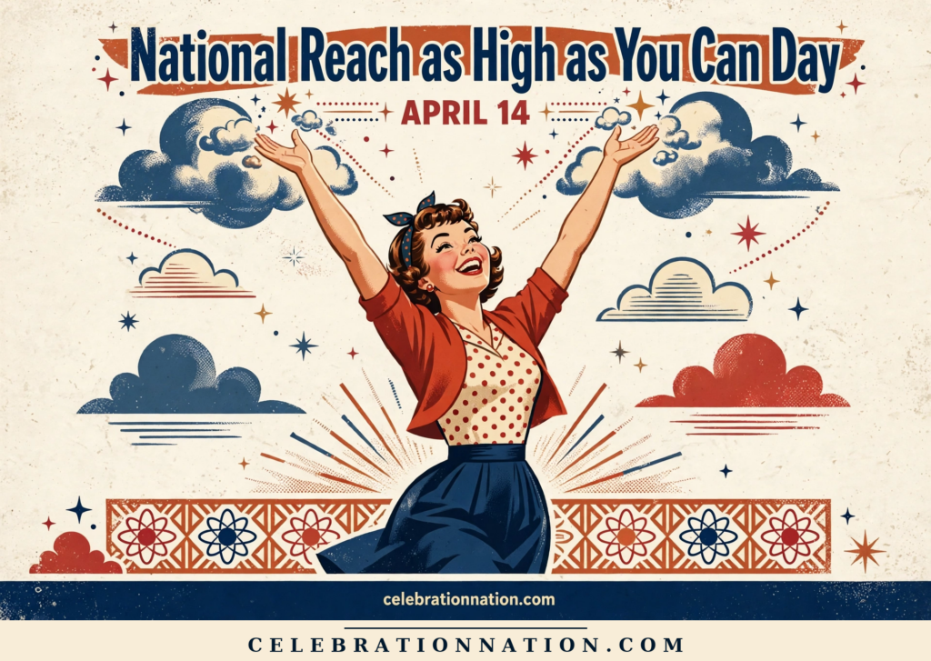 National Reach as High as You Can Day poster