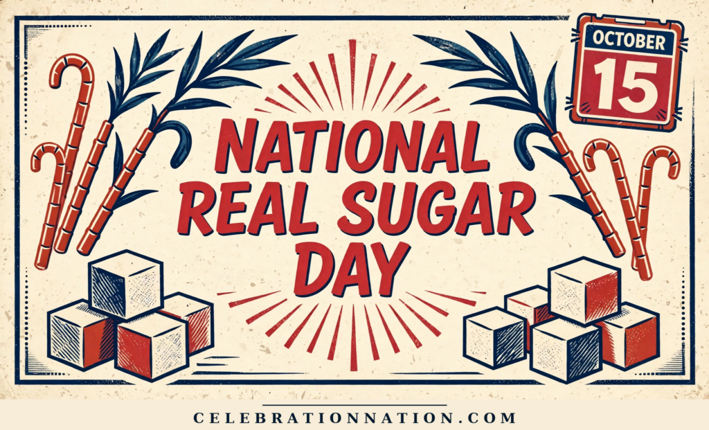 National Real Sugar Day poster
