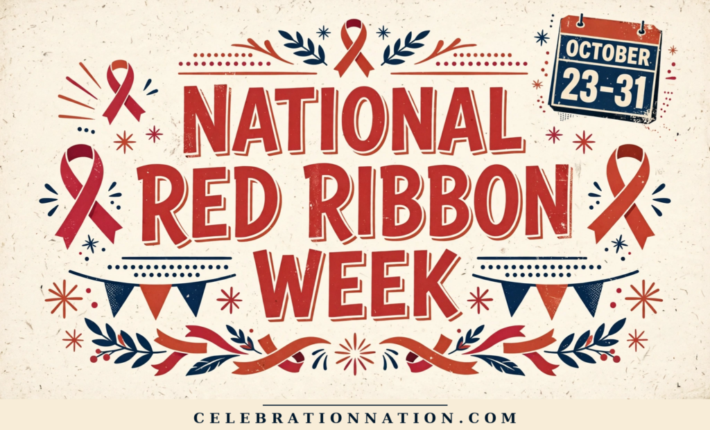 National Red Ribbon Week poster