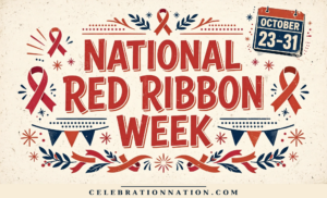 National Red Ribbon Week illustration, October 23-31