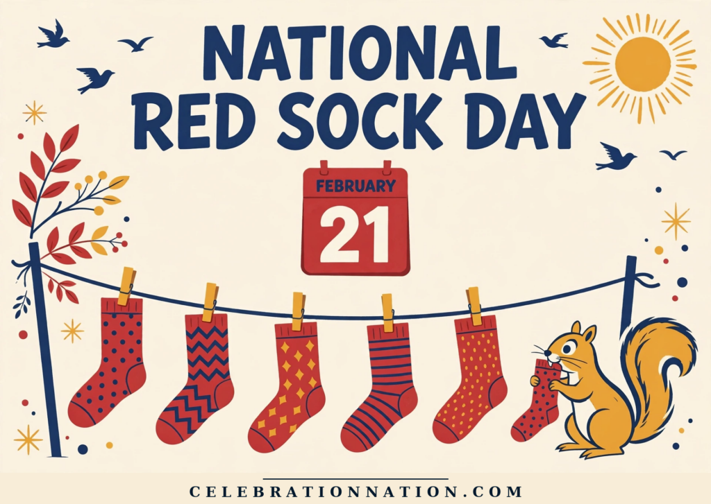 National Red Sock Day poster