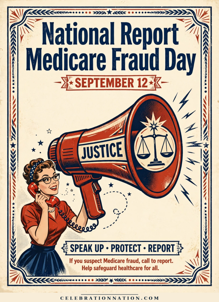 National Report Medicare Fraud Day poster